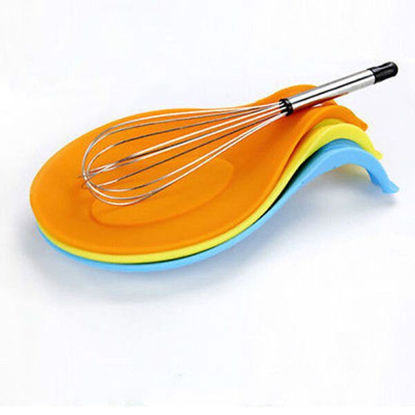 

kitchen accessories small silicone spoon mat,spatula european style spoon pad for kitchen gadget goods kitchen tools