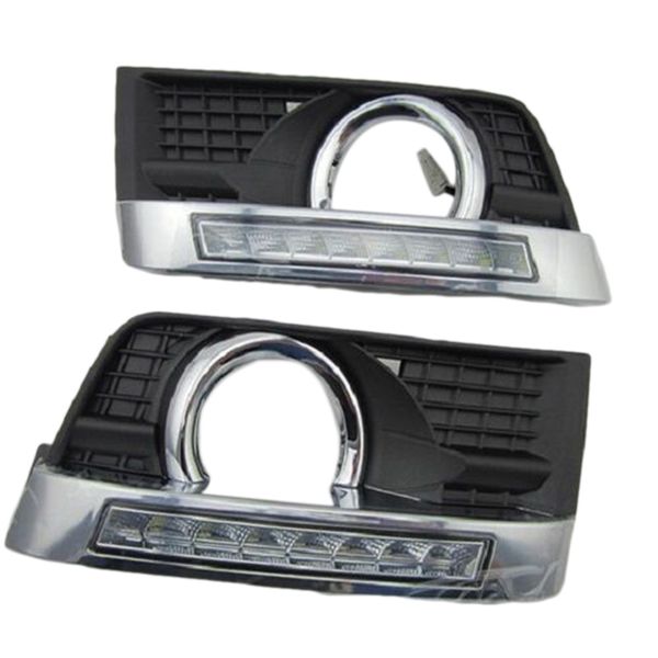 

daytime running lights drl led fog lamp chrome cover for srx 10+ black