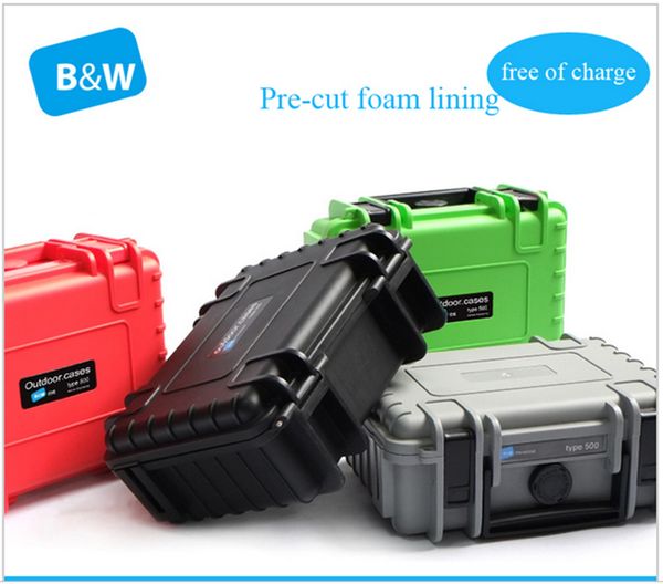 

263x206x106mm abs tool case toolbox impact resistant sealed waterproof safety case equipment camera with pre-cut foam