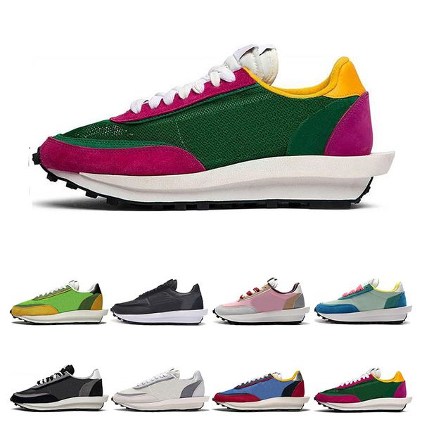 

2020 новый sacai ldv вафельный кроссовки для мужчин, женщин черный белый серый сосна зеленый густо varsity синий мужской моды тренеры спорти