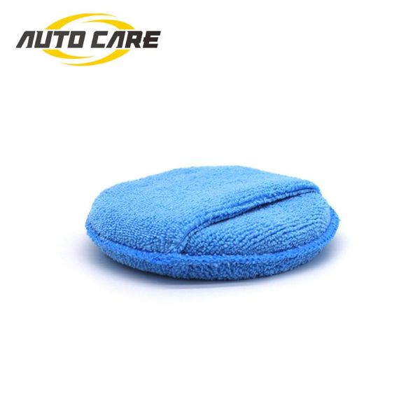 

1шт remover микрофибры с finger карманного wax аппликатор автовоском применить pad 5" диаметр buff колодка ультра мягкие польские