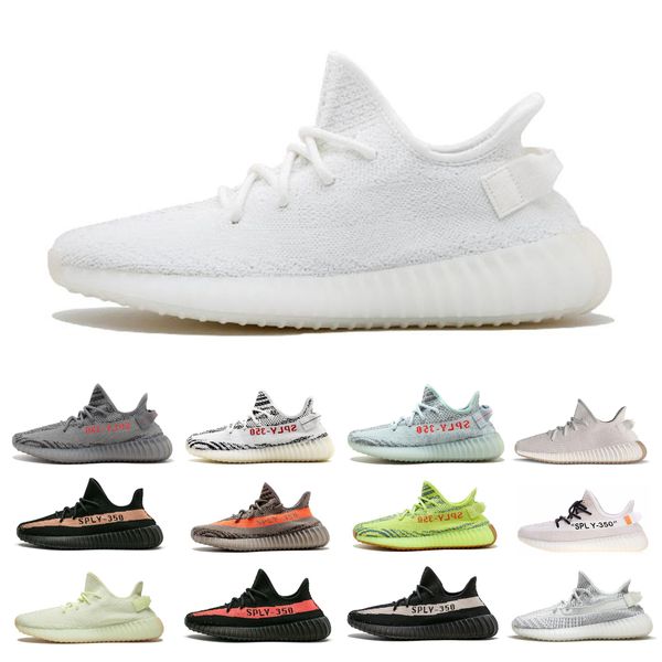 

new true form hyperspace clay static mens running shoes kanye west cream white black white bred women fashion sports sneakers size us5-12