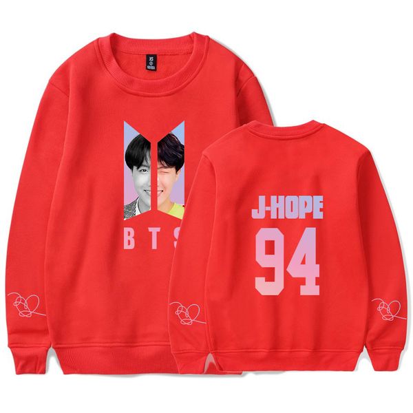 

kpop bts love yourself answer sweatshirt warm women bts hoodies sweatshirts printed in j-hope /suga oversized hoodies, Black