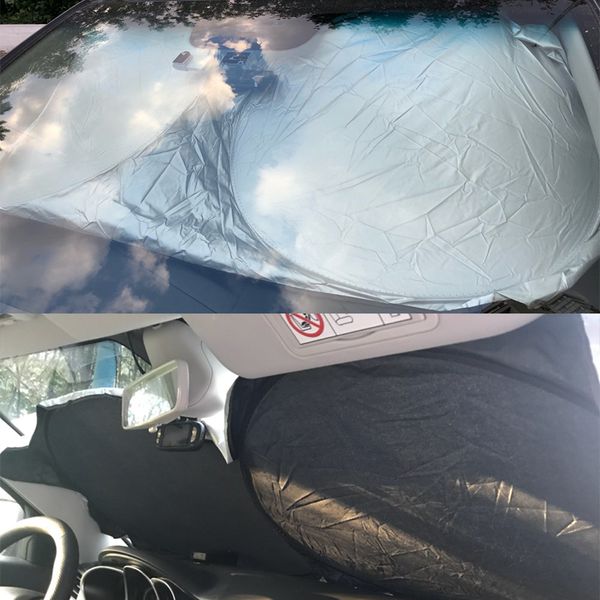 

6 шт. складной светоотражающий лобовое стекло автомобиля окно солнцезащитный козырек козырек щит обложка передняя задняя сторона окна автомо