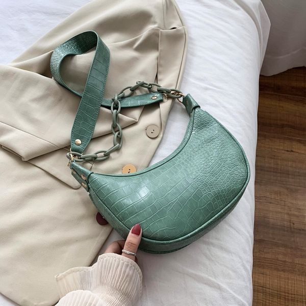 

stone pattern pu leather crossbody bags for women 2020 summer small green shoulder messenger bag lady handbags and purses