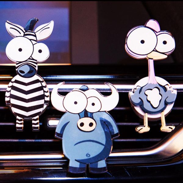 

car ornament cute cartoon animal auto air conditioner outlet decoration perfume clip air freshener car fragrance