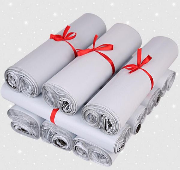 

500pcs оптовая подгоняет белый самоклеящаяся поли почтовая рассылка почтовый конверт мешок пластиковые экспресс курьер мешок с