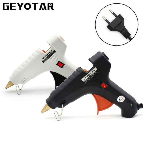 

eu plug 60w 220v professional melt glue gun heating craft repair tool with 1pcs 11mm glue sticks thermo diy tools