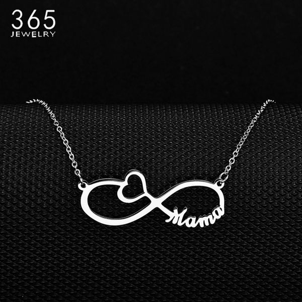 

personalized delicate custom name date shape infinity necklace women silver rose gold chain nameplate necklaces christmas gift