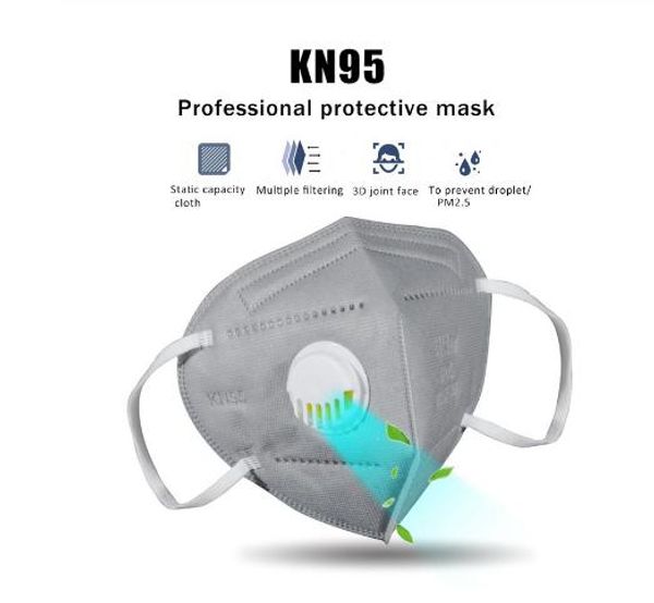 

n95 kn95 маска с клапаном складной ffp2 маска фильтр респиратор пылезащитный анти pm2. 5 dhl бесплатная доставка