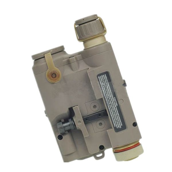 

tactical flashlight an-peq-15 upgrade version led white light + red laser with ir lenses black de