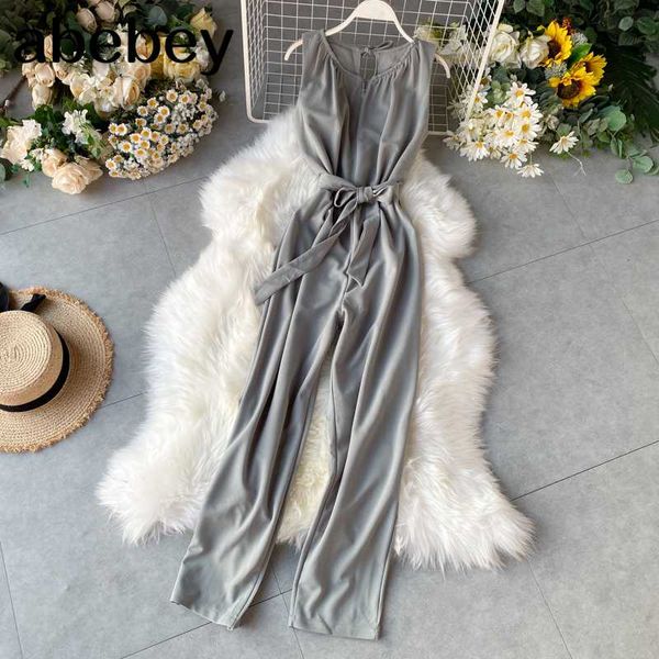 

slim fashion halter neck summer full length bandage jumpsuit sashes casual women tank playsuit beach holiday tie romper, Black;white