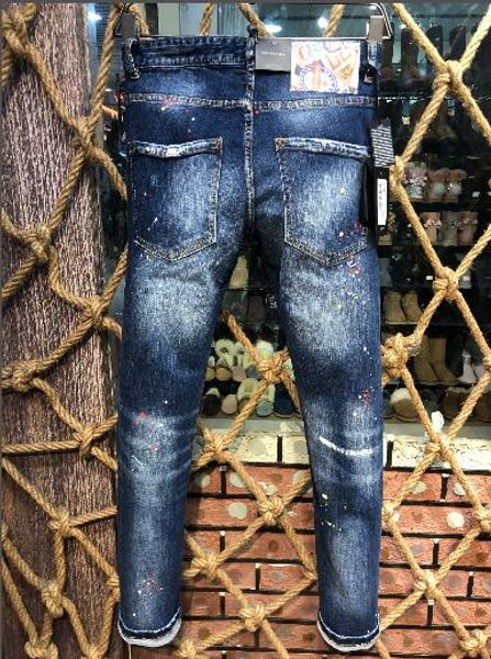 Großhandel NEW2019 Männer 100% Baumwolle Klassisch Kultivieren Sich Lässig Spritzwasser Färben Jeans Biker Denim Fashion Designer Hosen Herren Jeans Großhandel NEW2019 Männer 100% Baumwolle Klassisch Kultivieren Sich Lässig Spritzwasser Färben Jeans Biker Denim Fashion Designer Hosen Herren Jeans