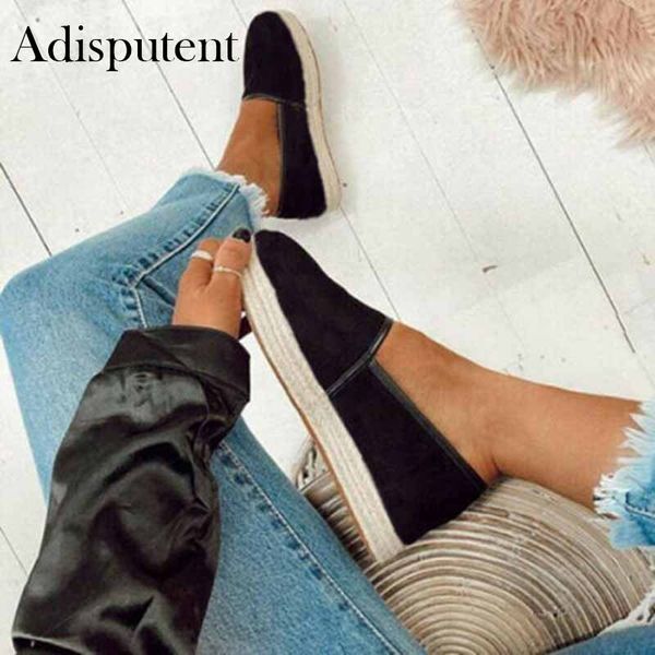 

women flats shoes sneakers women torridity slip on ballet flat shoes plus size 43 loafers flats walking zapatos mujer, Black