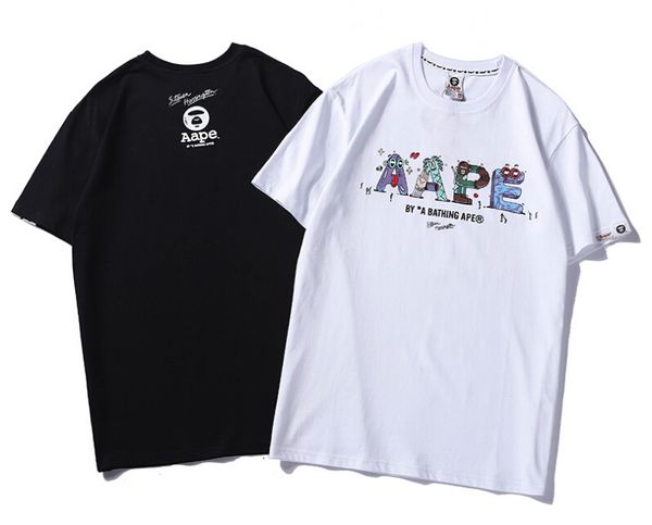 

Summer Men Designer Hot T-shirt Fashion Brand Loose Clothing Pe T-shirt Men Trend Short sleeve Tshirt