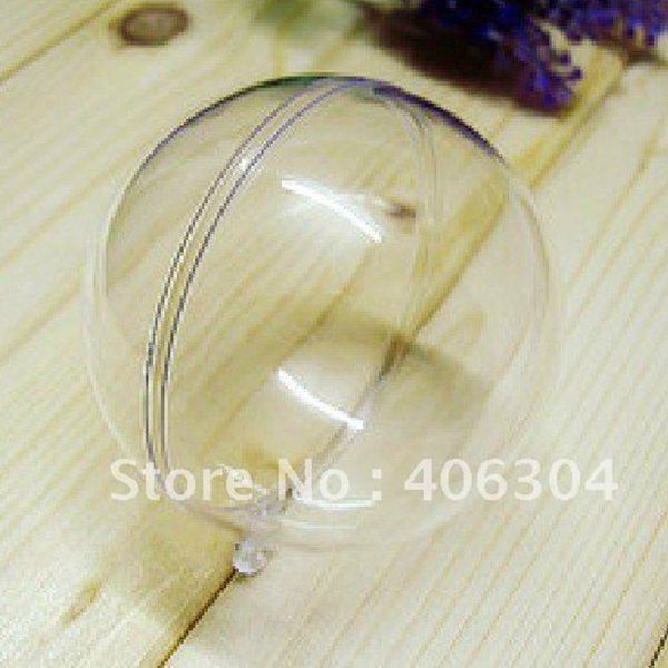 

10pcs/lot 10cm transparent hanging christmas ball/baubles,clear plastic christmas ornaments