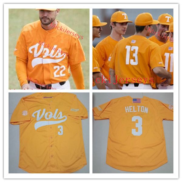 tennessee vols cream baseball jersey