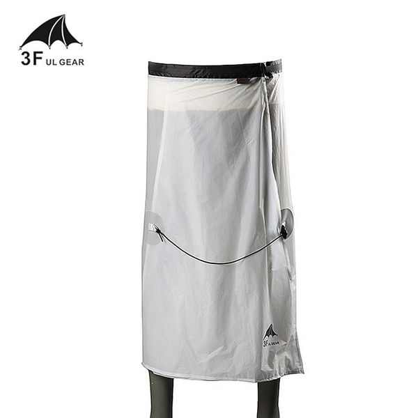 

3f ul gear cycling camping hiking rain pants lightweight waterproof rain skirt 15d silicone only 65g, Black;green