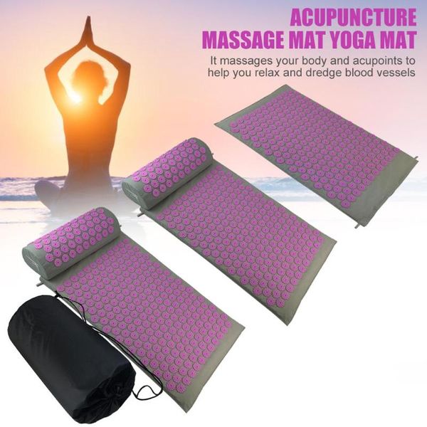 

acupuncture massage cushion massager cushions acupressure relieve back pain spike mat nonwoven + sponge massage yoga mats newst