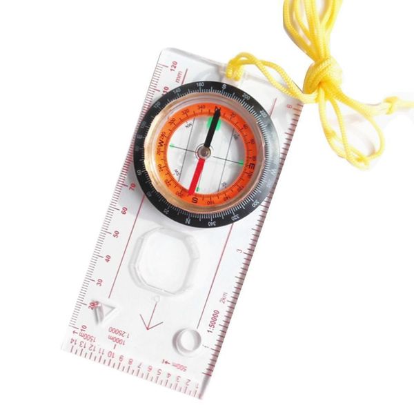 

outdoor camping compass map scale pointing guide race compass map hiking ruler scale special compass d4y4