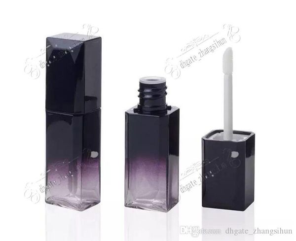 

new 8ml gradient lip tube lip gloss tube with blue lid for lip oil/lip gloss packing fast