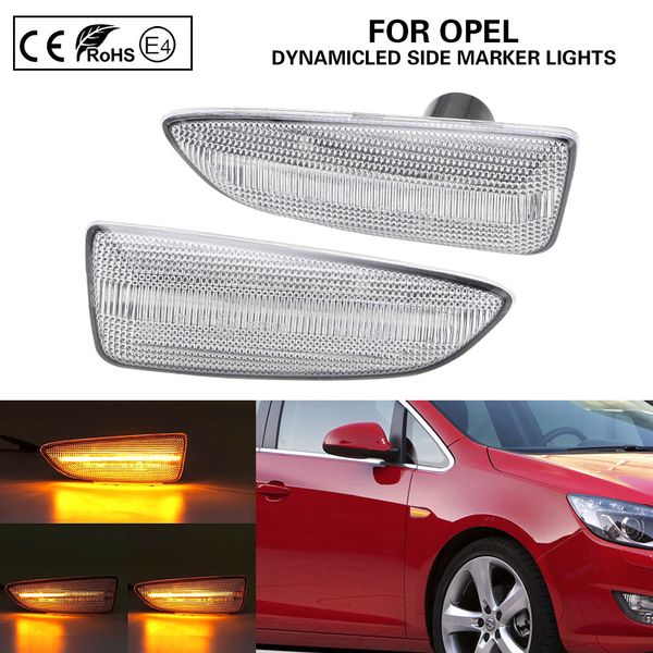 

динамическое ясно, светодиод бокового габаритного света светильник сигнала поворота для astra j k знак b zafira c crossland x