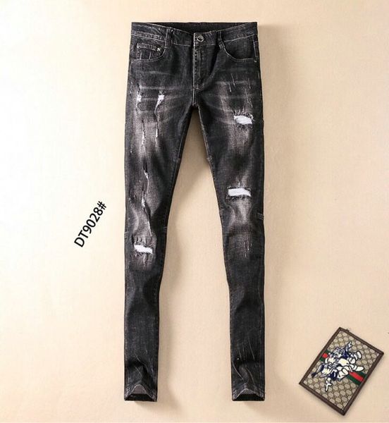 

высококачественные мужские джинсы, роскошные модные мужские джинсы, удобный, дышащий деним, повседневные партийные джинсы, мужские фирменные, Blue