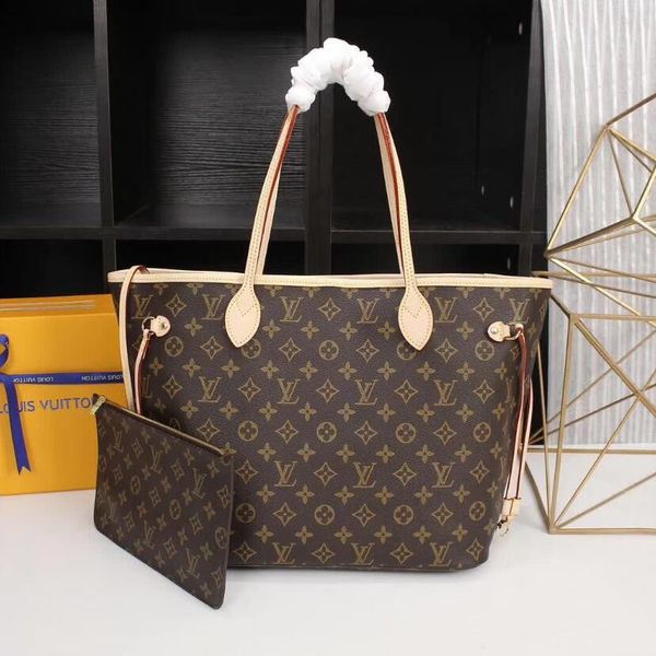

2020 louis uitton neverfull High Qulity кожаные женские сумки+кошелек наплечные сумки shopping tote сумки Сумка кошелек кошелек