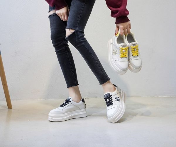 

designer sneaker women casual shoes platform trainers real leather suede oversized sole shoes luxury trainers, Black