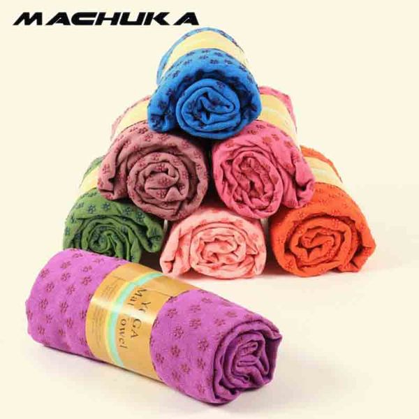 

machuka pvc yoga non slip mats cover towel blanket sport for fitness exercise pilates yoga mat towel tasteless with bag