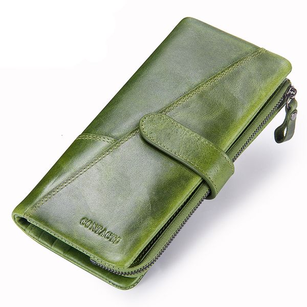 

new genuine leather wallet fashion coin purse for ladies women long clutch wallets with cell phone bags card holder, Red;black
