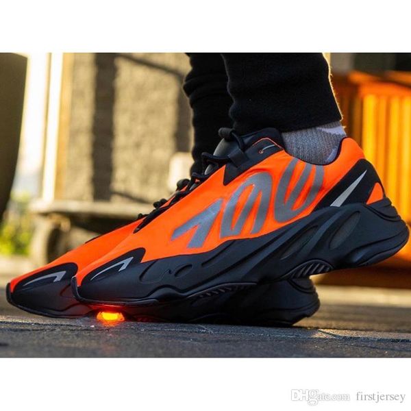 

оптовая продажа kanye west 700 mnvn 3m светоотражающие кроссовки для мужчин женщин тройной черный оранжевый люминофор кости белый серый спор
