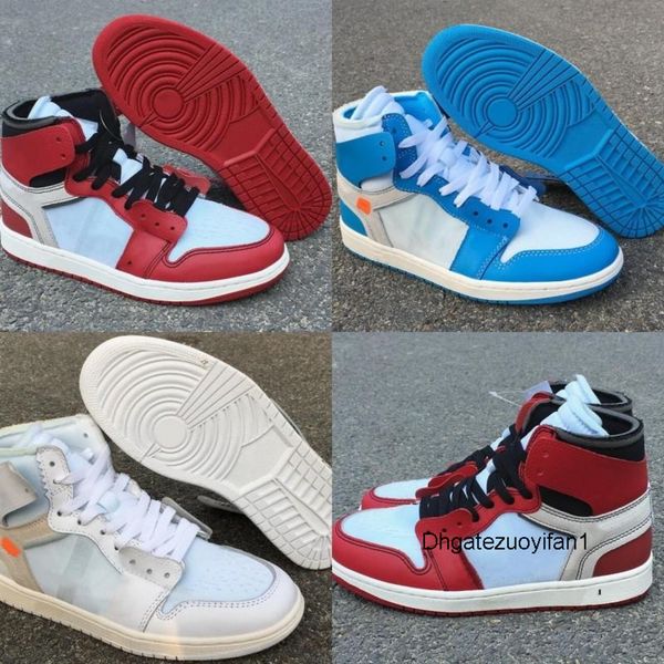 

with box) 1 nrg high white basketball shoes powder blue 10x chicago bred 1s men trainers shoes white black red sneaker