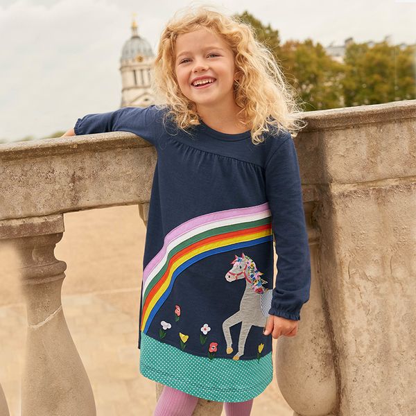 

dresses kids designer clothes girls baby girl designer clothes family matching outfits long sleeve kids winter autumn cartoon embroidery coa, Red;yellow