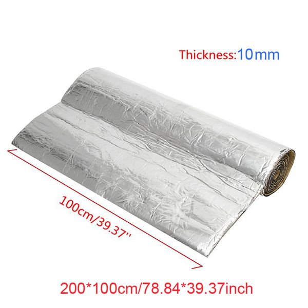 

1*2m sound deadener car heat shield insulation deadening material mat 5/7/10mm