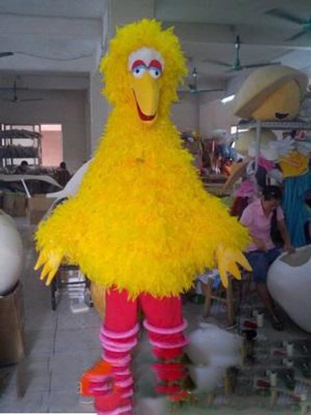 

2019 factory sale professional dress cartoon rhubarb bird mascot costume carnival costumes school fancy dress outfit animal character, Red;yellow