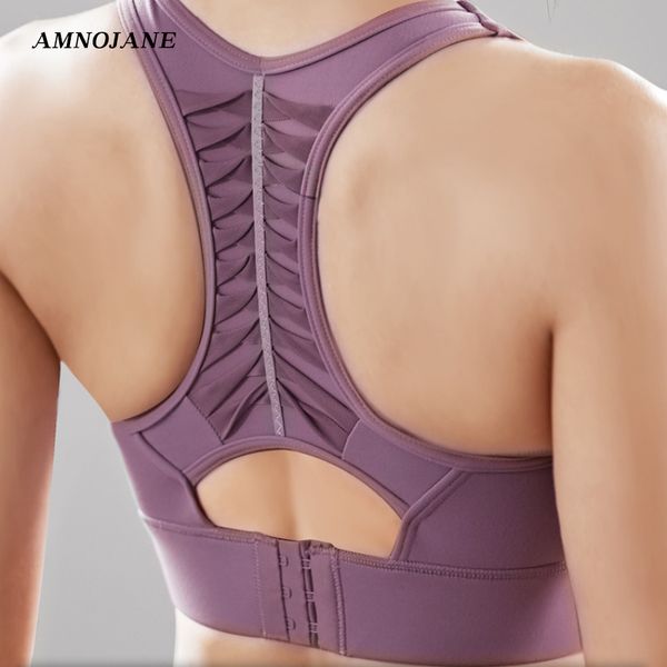 

gym clothing fixedone-piece high impact sports bras for women crop mesh running fitness crz yoga brassiere sport bra push up bralette, White;black
