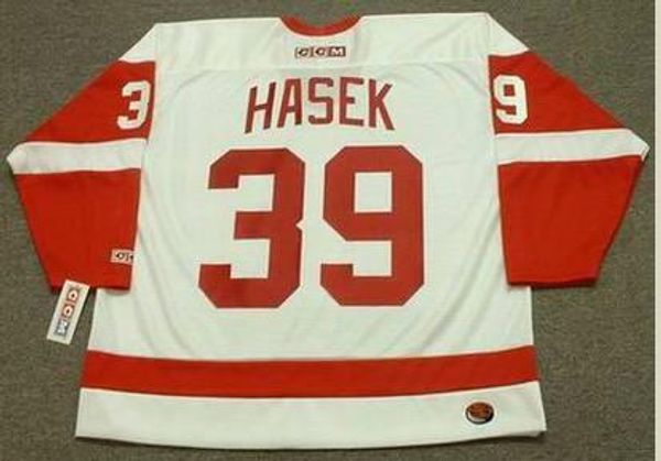 Мужчины молодежи женщины винтажные Hockeys # 39 Dominik Hasek 2002 CCM Hockey Jersey Size S-5XL пользовательское какое-либо имя или номер