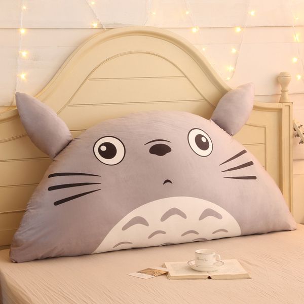 

cartoon totoro cotton linen backrest cushion for sofa cushions for bed rest pillow back support large size cushion