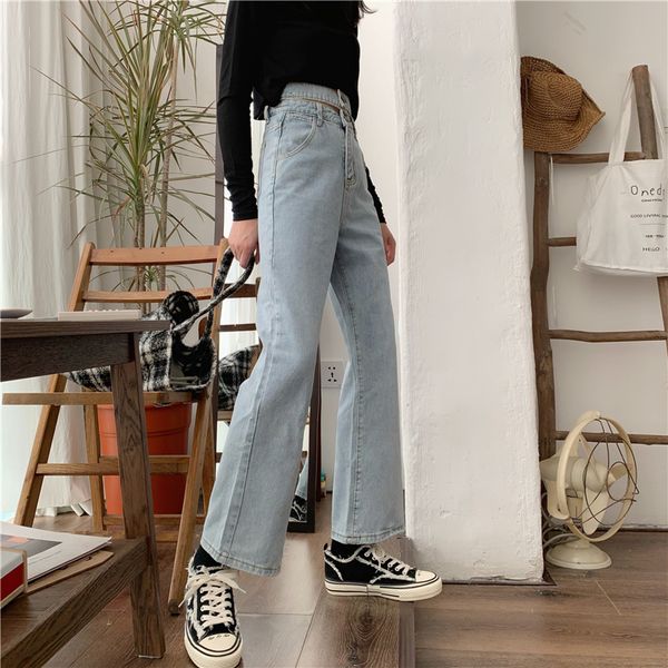 

violet women's tailored waist and hip princess jeans bk972, Blue