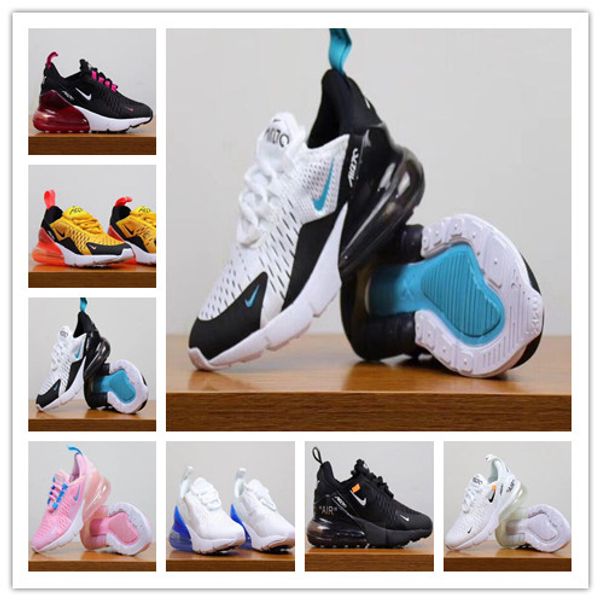 

&#78ike Air &#77aX 27&#48 youth Running Shoes kid Sneakers off air 27c run outdoor Sports shoe 270s Trainer Air Cushion Surface size 28-35