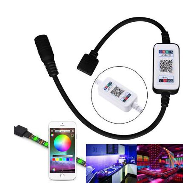 

home dc5v 12v 24v bluetooth wireless wifi controller,rgbw ir rf led led dimmer for 5050 led strip light
