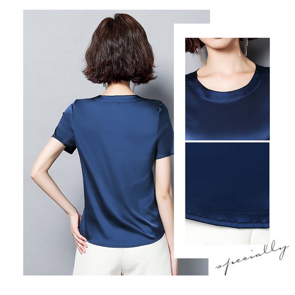 

женская силуэт хлопок короткий рукав футболки в белый весна / лето 2020 078, White