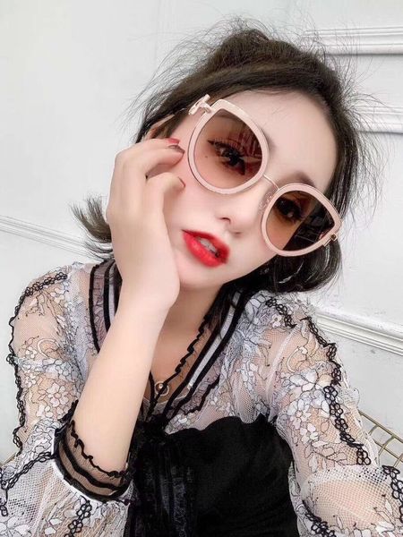 

luxury-new sunglasses brand printing coating polarized sunglasses men women uv400 eyewear designer glasses cat eye sun glasses and box, White;black