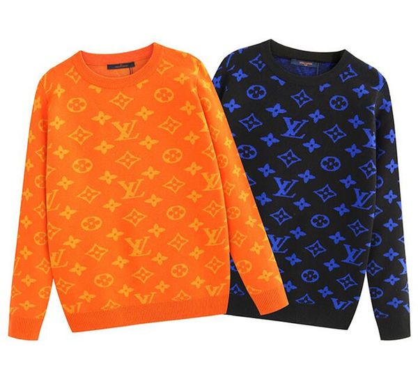 

brand new high-quality sweaters for men fashion long sleeve letter print couple sweaters autumn winter loose pullover women sweaters blue, White;black