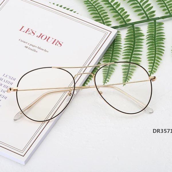 

20020 new anti blu ray fashion simple titanium anti blu ray glasses art students goggles can be equipped with myopia astigmatismdr3571, White;black