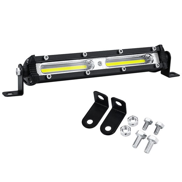 

2pcs led single row work driving light suv off-road 6500k-7500k 4000lm set kit