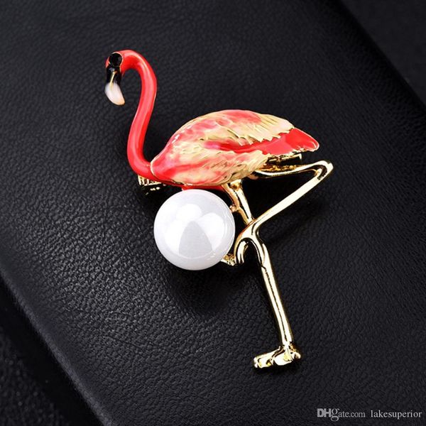 

мода мђлилм ламинго пеѬл бѬо pin 5.5cm cute bird suit pin овоѬоом знак коѬаж дл жен, Gray