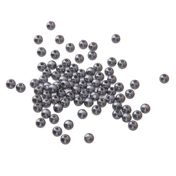 

100 pics seed beads акриловые pearl лот в серебро женщины сыпучих ювелирных seed 4мм