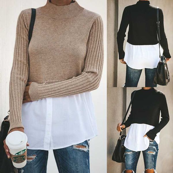 

knitted sweater turtleneck women winter autumn 2019 long sleeve female slim thin ladies women's pullovers pull femme hiver, White;black